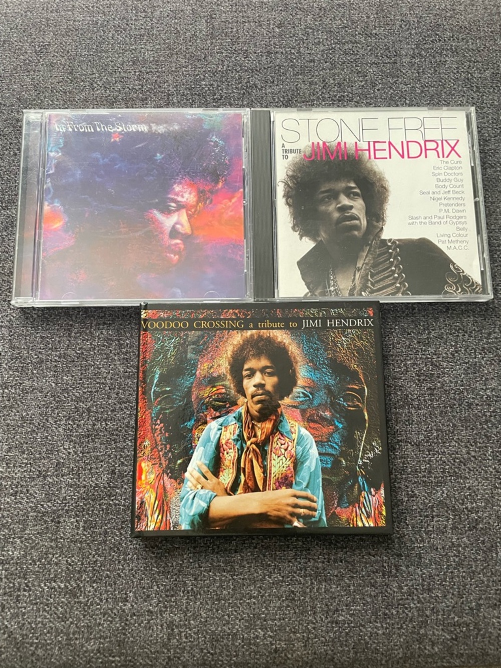 Set of 3 Jimi Hendrix Tribute CDs - Voodoo Crossing Stone Free In From the Storm